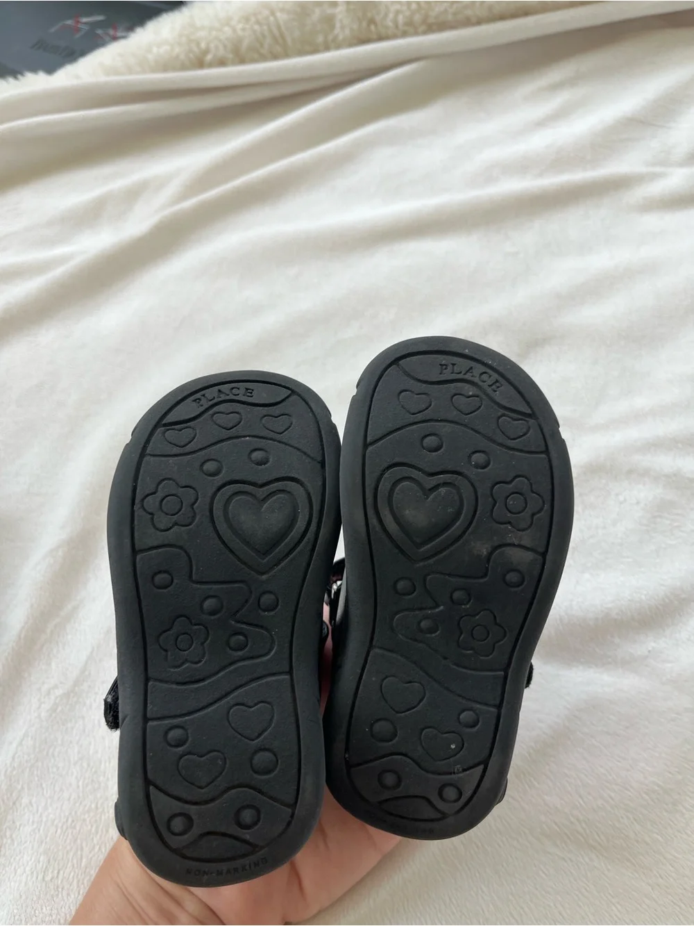 Gymboree Black Cat Mary Jane Dress Shoes with Heart Accent